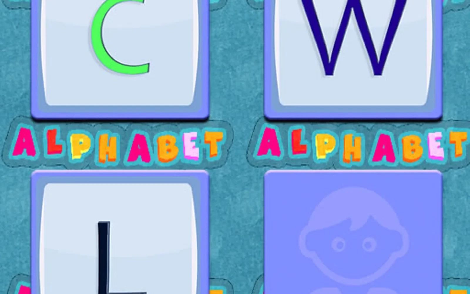 Alphabet Memory — an illustrated scene with hidden letters to find