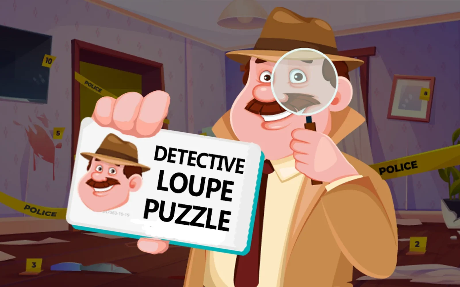 Detective Loupe Puzzle — two near-identical pictures to compare for differences