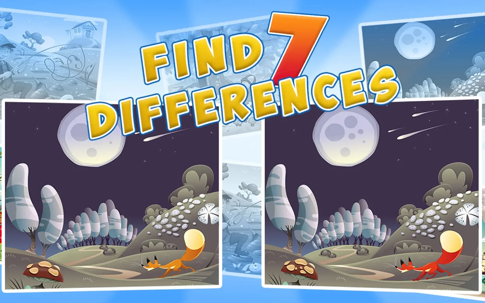 Find Seven Differences — two near-identical pictures to compare for differences