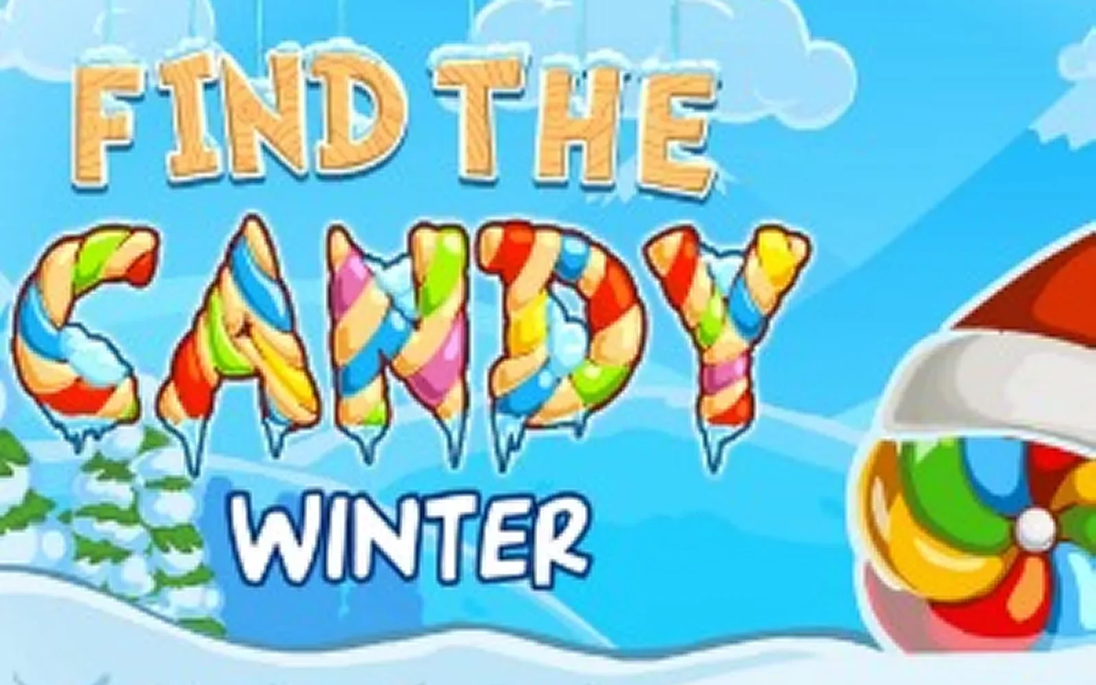 Find The Candy Winter — a decorated festive scene to search