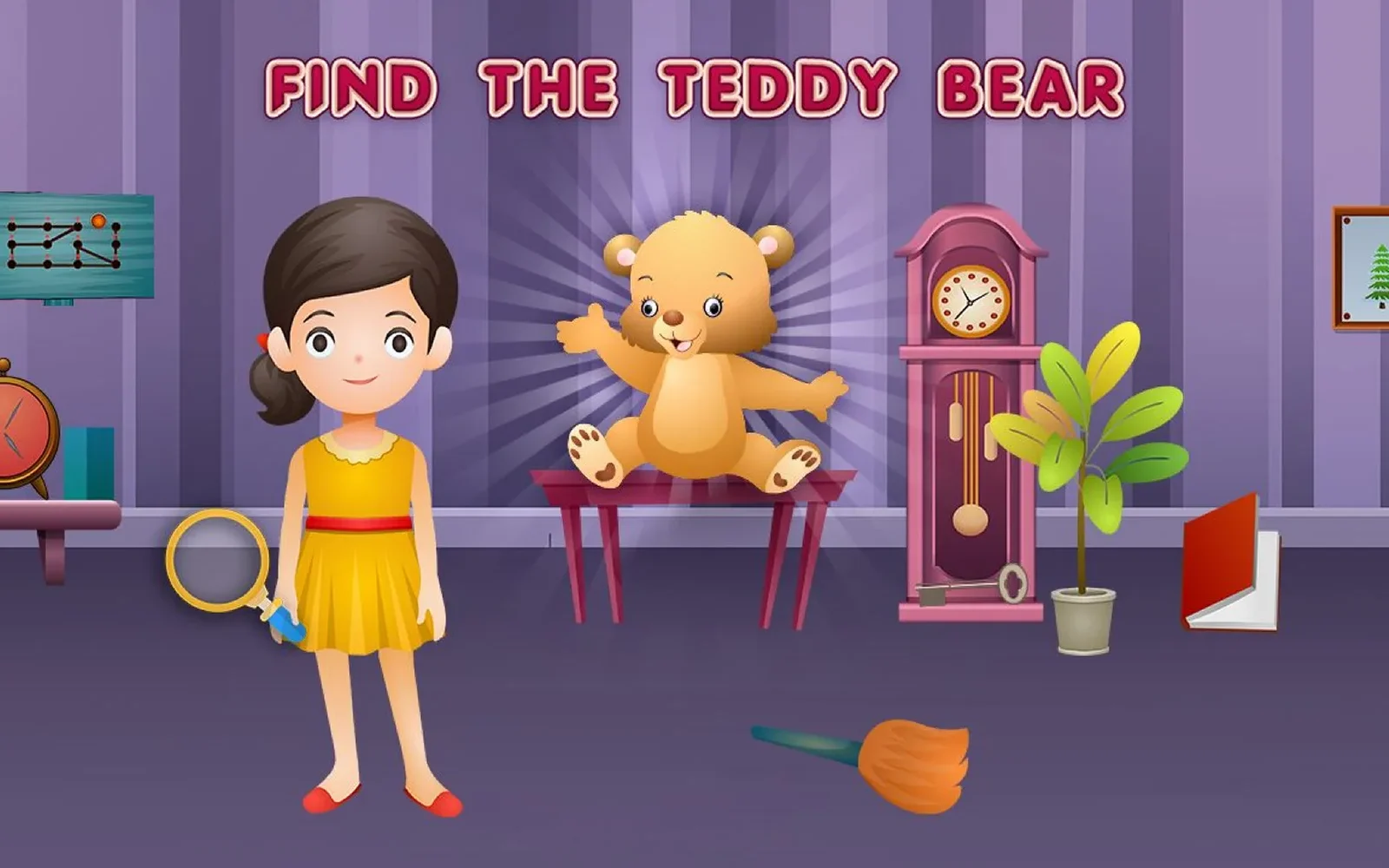 Find the Teddy Bear — a busy illustrated scene to search for hidden objects