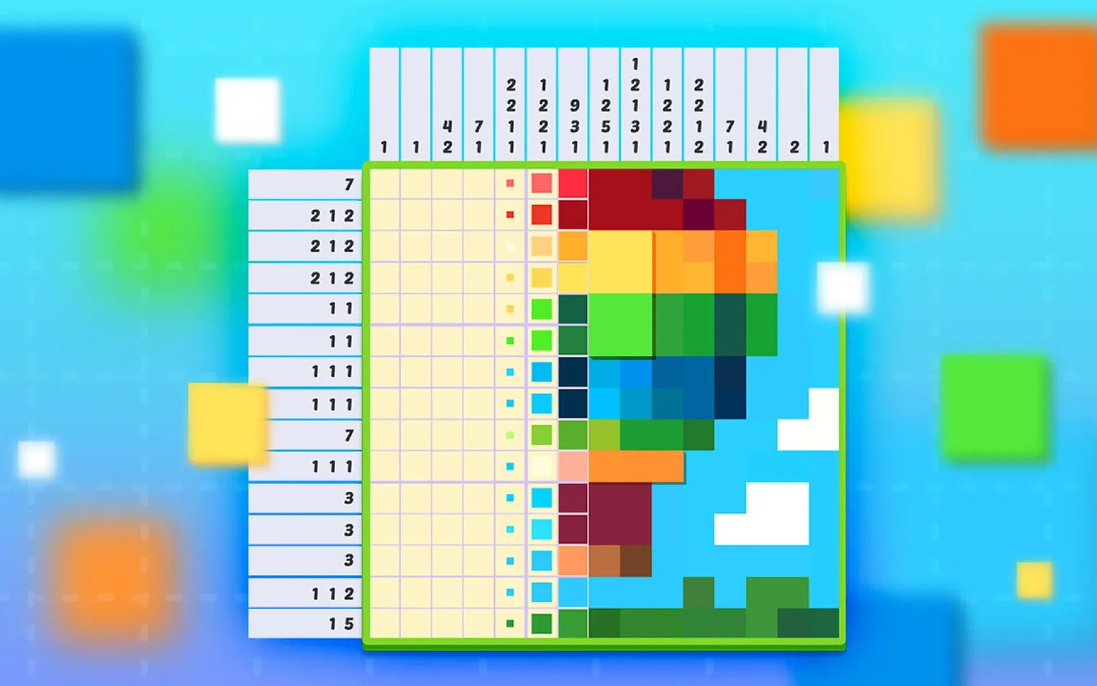 Nonogram Jigsaw — a picture-cross number-logic grid
