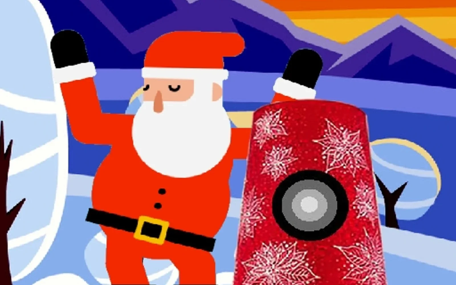 Santa Claus Finder — a decorated festive scene to search