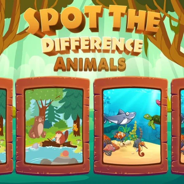 Spot the Difference Animals