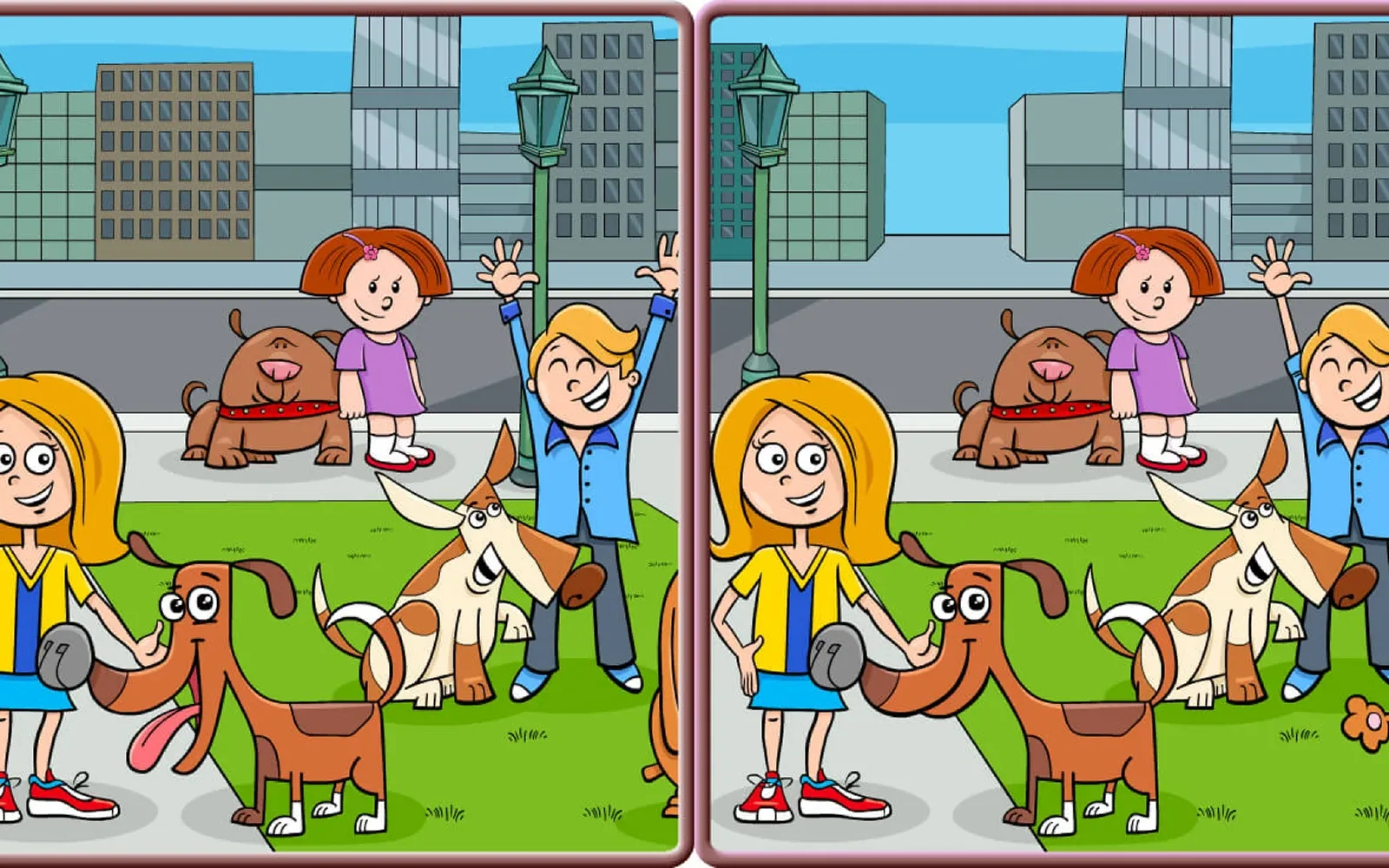Spot The Difference City — two near-identical pictures to compare for differences