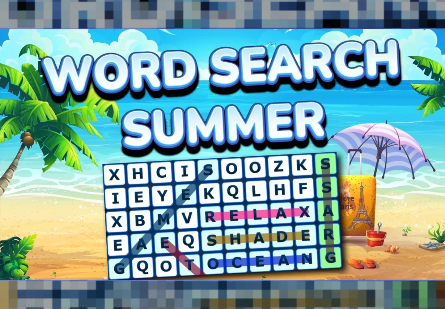 Word Search Summer