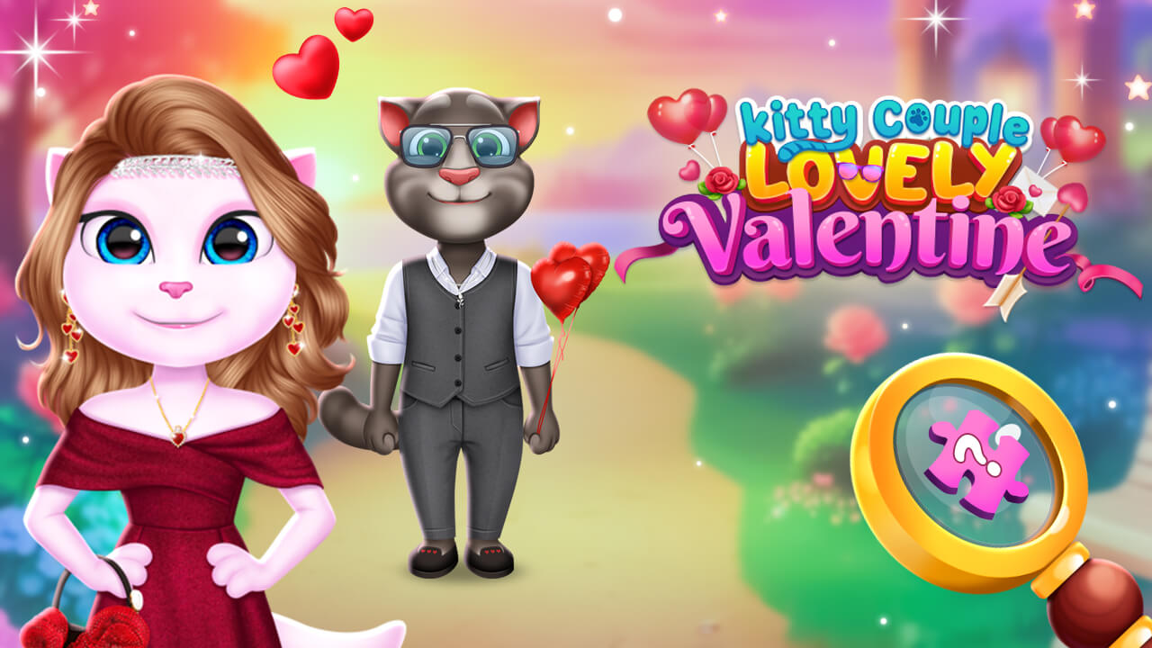Play Kitty Couple Lovely ValentineOnline