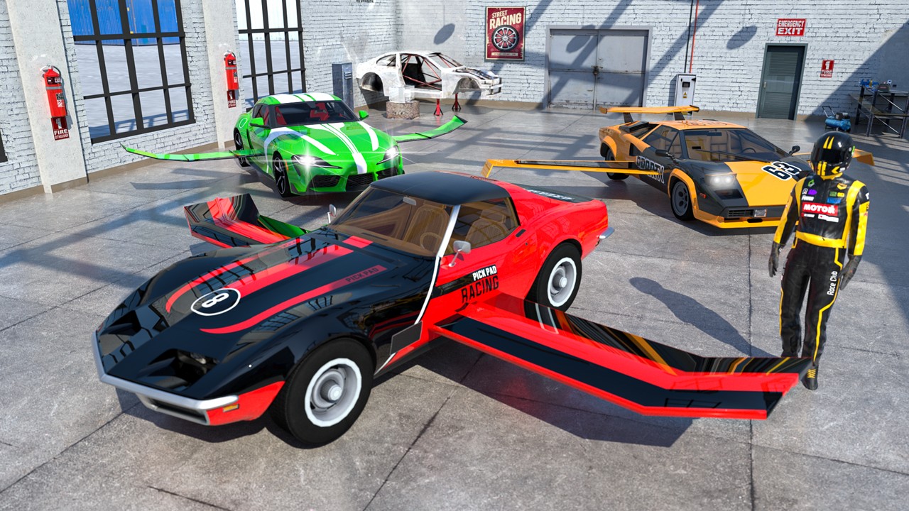 Play Real Sports Flying Car 3dOnline